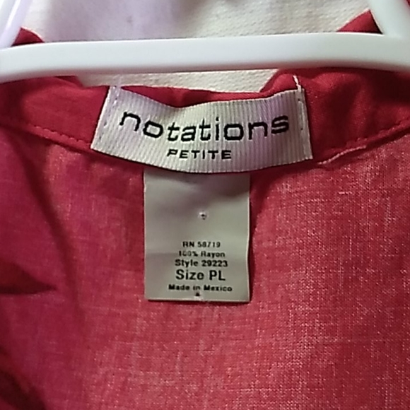 Notations Blouse NWT - Picture 5 of 6